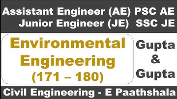 Environmental Engineering (171–180) | Gupta and Gupta | MPSC AE Civil Engineering | SSC JE Civil |