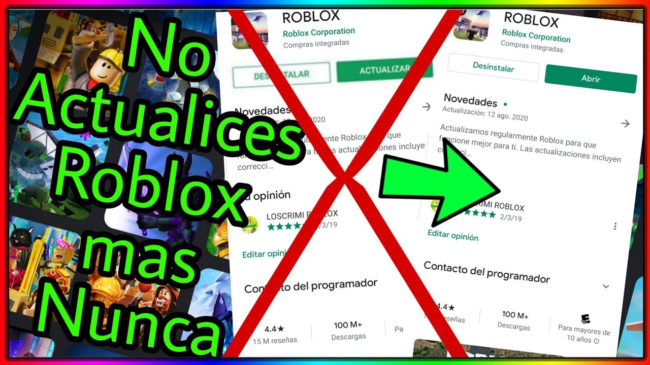 Truco Como Hacer Para No Tener Que Actualizar Roblox No Gaste Espacio Cuando Instales Roblox Youtube - como hacer que roblox no se actualice