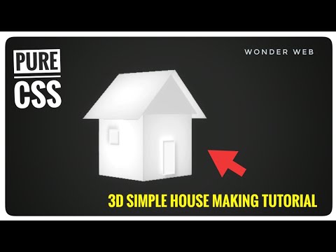 3D animation with HTML and CSS! CSS 3D House - YouTube