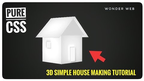 3D animation with HTML and CSS! CSS 3D House