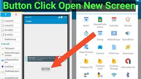 how to start button click  in app sketchware pro || how to add button to open apps in sketchware