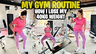 My Gym Routine 💪🏻 How I Lose My 40kg Weight 😍