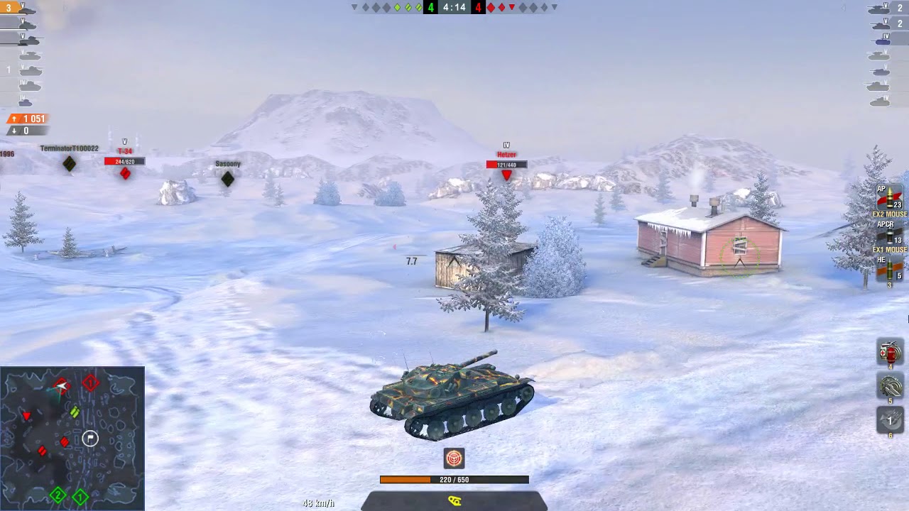 wotblitz WOT Blitz / AMX ELC bis / 5 kills / 1 719 dmg