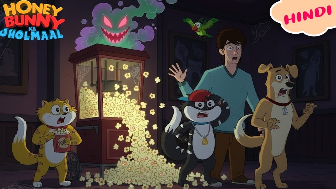 Honey Bunny फँसे haunted popcorn machine में |  New Episodes In Hindi | cartoon for Kids | Kids Show