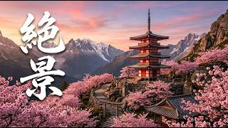 絶景 (Zekkei) • Crimson Pagoda Peak • Sakura Path to the Sky