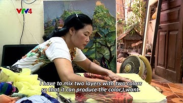 Độc đáo tranh cắt vải của Họa sĩ Trần Thanh Thục