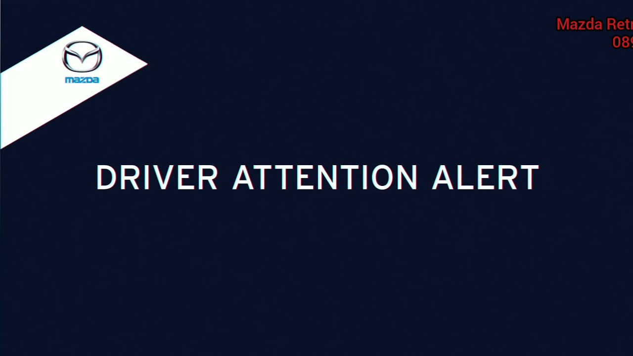 Driver attention alert mazda