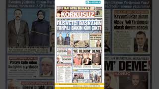 Korkusuz Gazetesi 1. Sayfa - 21 Ekim 2026