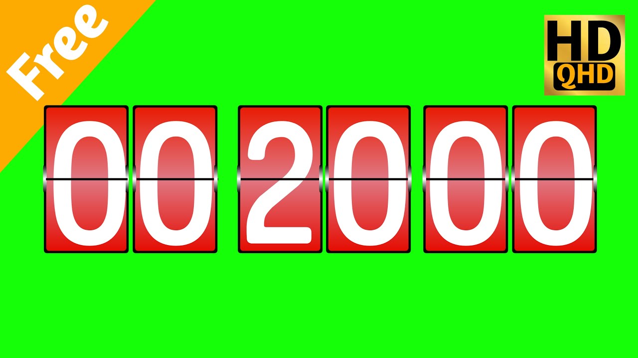 20 Minute Timer Green Screen ।। No Copyright habibur_rahman YouTube