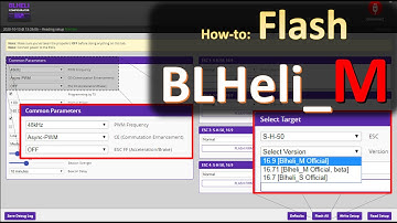 How to Flash BLHeli_M