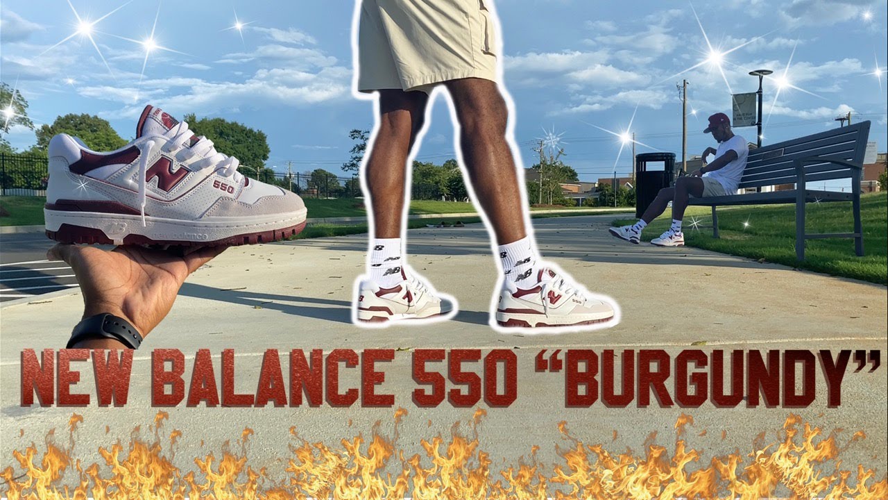 NEW BALANCE 550 SEA SALT BURGUNDY REVIEW & ON FOOT!!!! BEST