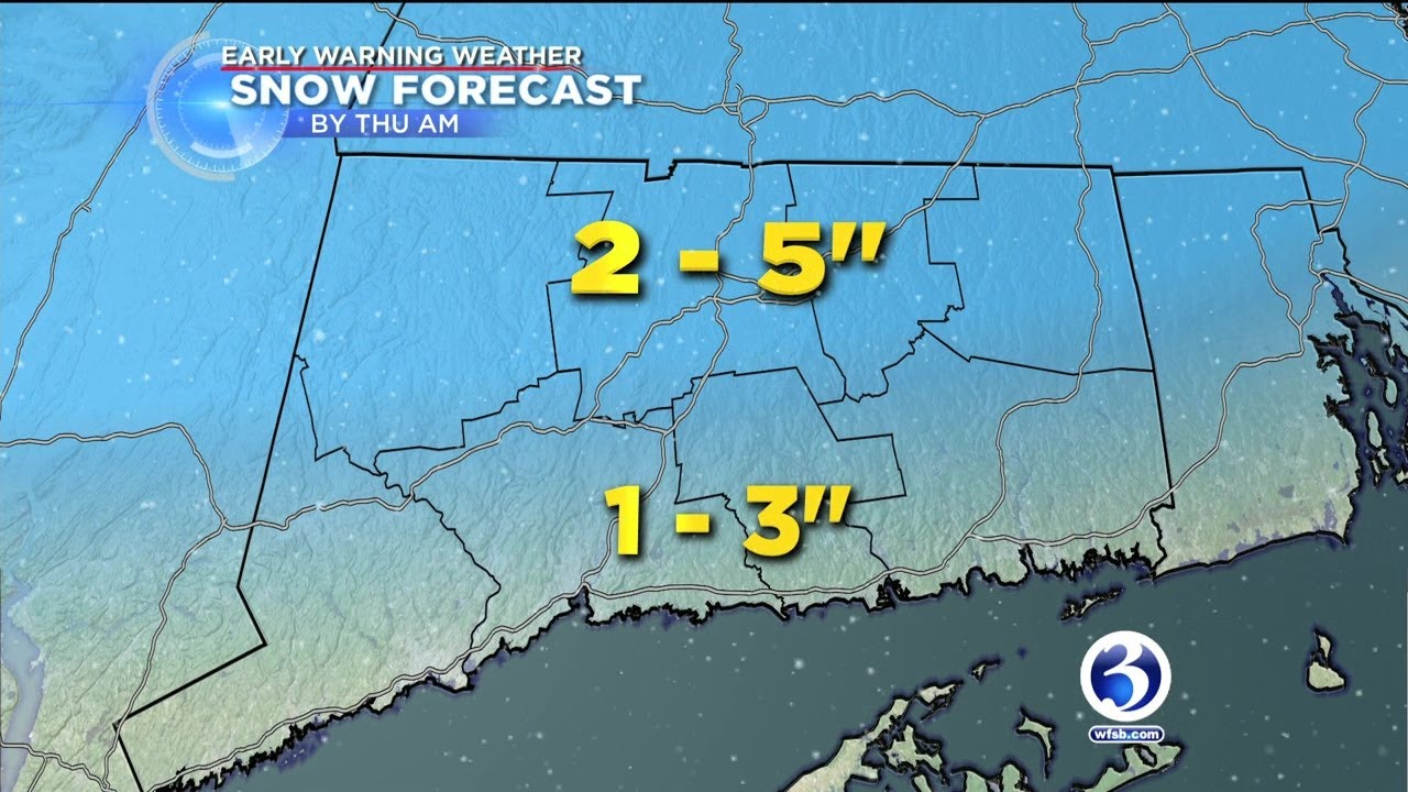 FORECAST: Weak system to deposit plowable snow - YouTube