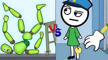 Kick & break the RAGDOLL BREAK 🆚 thief puzzle - stickman robber / run now Gameplay part 18