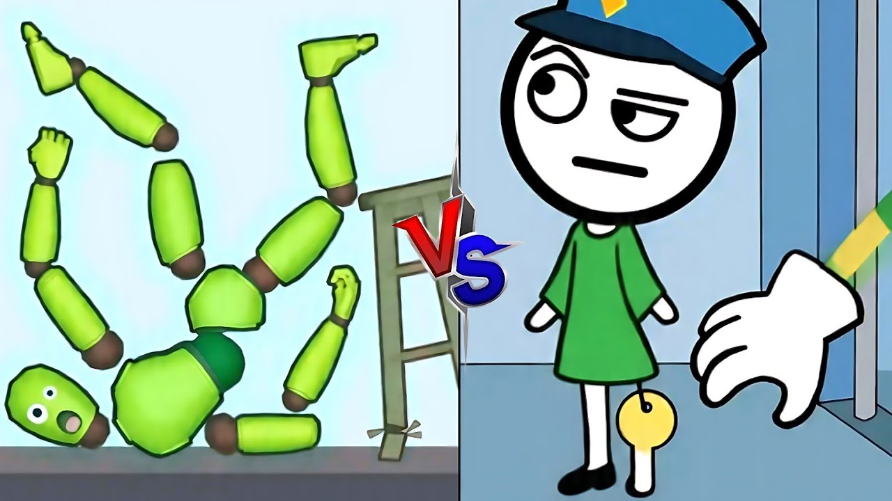 Kick & break the RAGDOLL BREAK 🆚 thief puzzle - stickman robber / run now Gameplay part 18