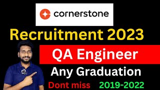 CornerStone Hiring For Software Engineer  Intern | Any Graduate  Apply | Apply Now @tejabhaiupdates