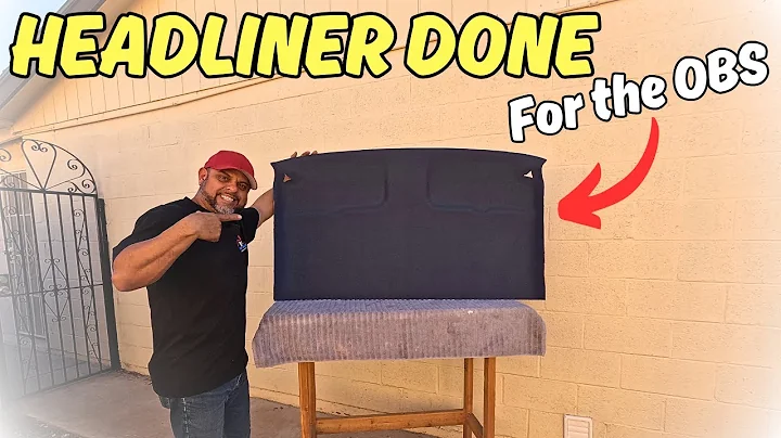 HOW TO REPLACE THE 32 YEAR OLD AND FADED HEADLINER ON 93 GMC SIERRA OBS SpinningwrencheswithJ