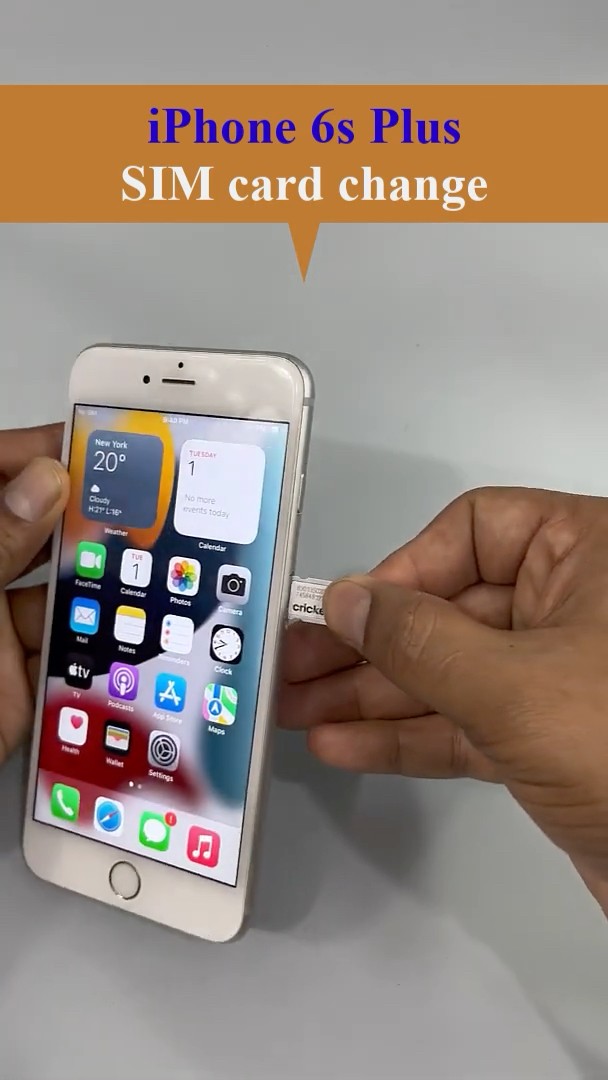 13. SIM card change (iPhone 6s+): How to change SIM card in iPhone