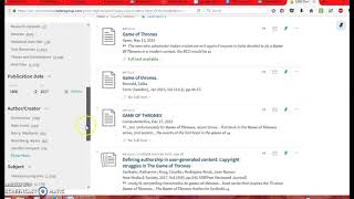 Refining your Onesearch results further using filters