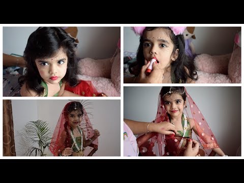 Radha makeup for kutties / small girl / Baby girl #Easy Radha Getup tamil -  YouTube