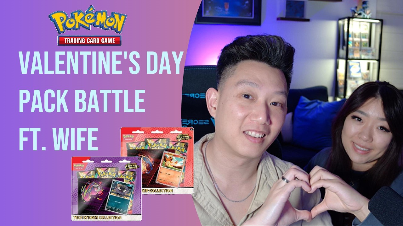 We Got COOKED. $300 Valentine's Day Pokémon Pack Battle ft. Wife