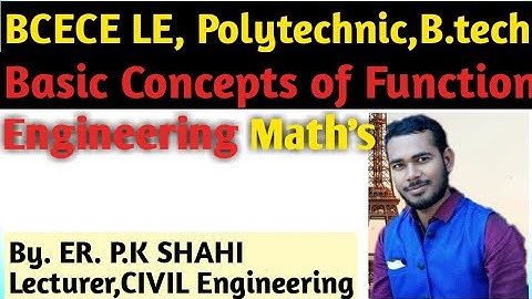 BCECE LE Basic Concepts Of Function Engineering Maths LIVE // bihar engineering lateral entry maths
