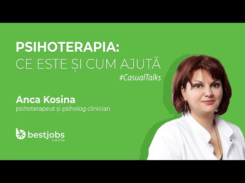 #CasualTalks: Ce este psihoterapia și cum ne ajută un psihoterapeut, cu Anca Kosina