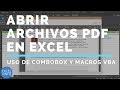 Abrir archivos PDF en Excel mediante Combobox usando macros vba @EXCELeINFO