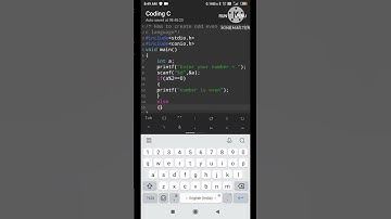 How  to create odd and even number program in c language. #learning #clanguage #programming
