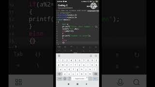How  to create odd and even number program in c language. #learning #clanguage #programming