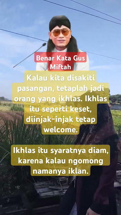 Gus Miftah | Jika kamu disakiti #motivation #shortviral