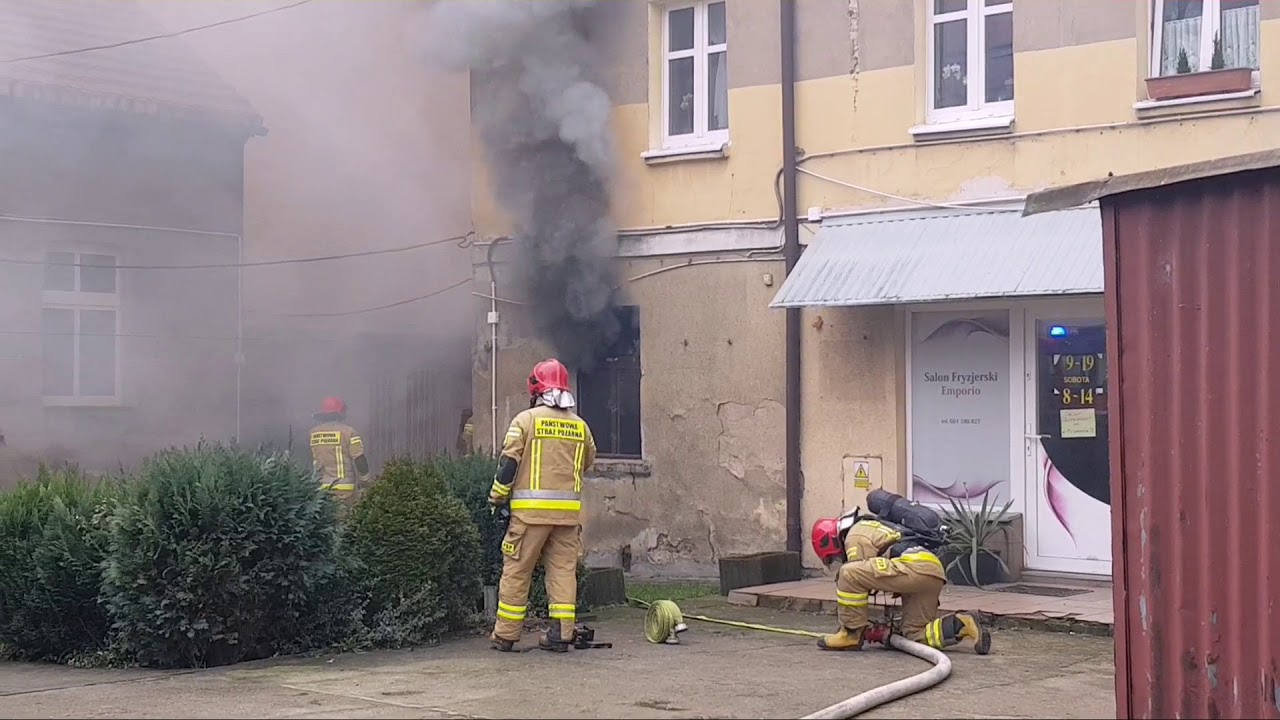 Pożar mieszkania przy Zielonym Rynku