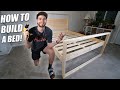 How to Build a Bed | Full Tutorial and DIY For Beginners! EASY!