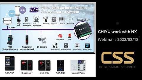 CHIYU Feb webinar: NX video management system