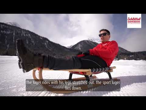 How to sledge with the original Bergüner Rodel - English sub