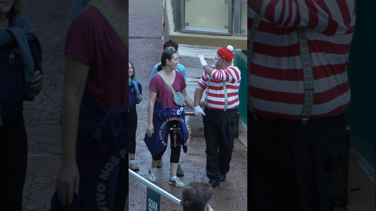 Tom o mímico querendo se dar bem com a mãe do garoto 😍❤️🥰😂🤣 #tomthemime #seaworldmime