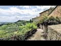 Walk Around the Wine Town of La Morra, Langhe, Alba, Italy. The Homeland of Great Wines