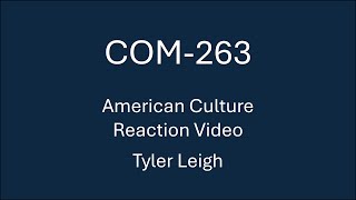 Tyler Leigh, COM-263 Topic 2 Video Response Profile