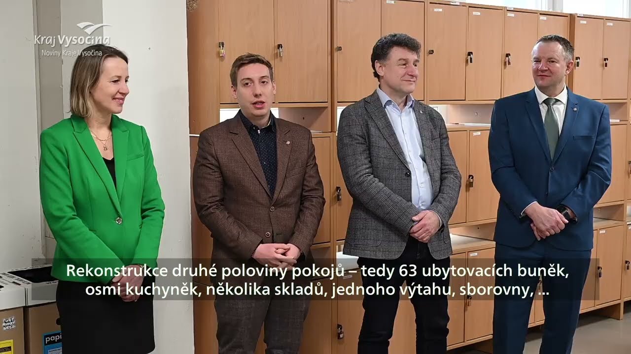 Slavnostní otevření zrekonstruovaného domova mládeže SPŠ Třebíč