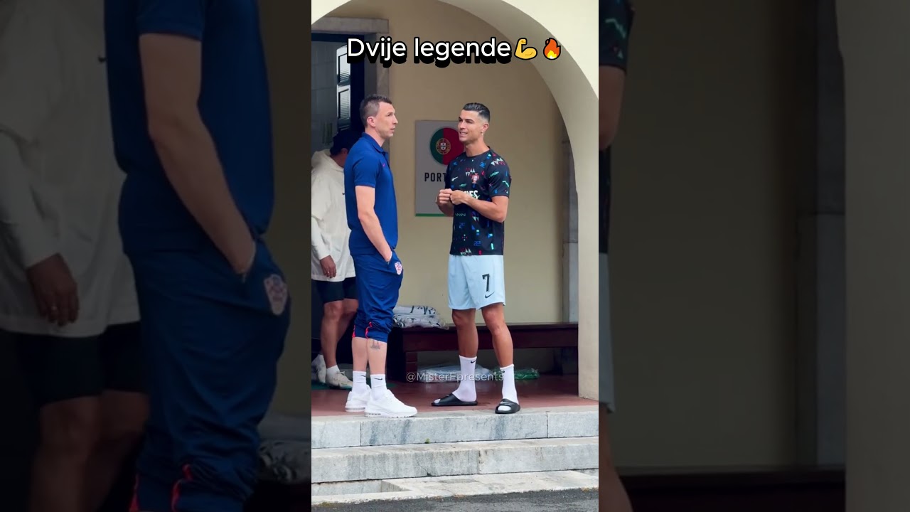 Dvije Legende💪🔥🇭🇷 Mandžo i Cristiano Ronaldo #viral #football #croatia #ronaldo  #worldcup