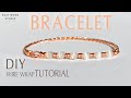 Wire wrap bracelet tutorial  diy bracelet easy bangle diy jewelry how to make