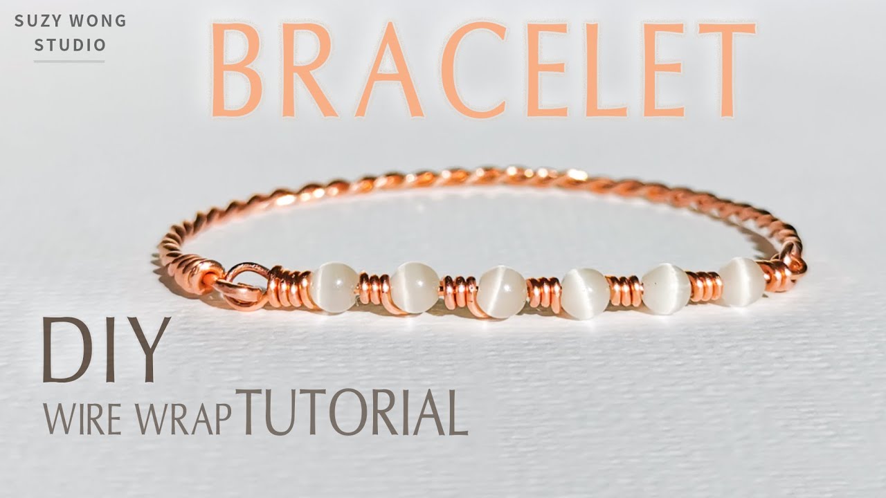 How to make copper bangle bracelets with large hole beads - Rings and  ThingsRings and Things