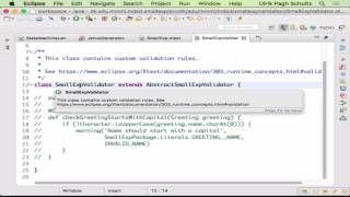 Minimal expression example in xtext