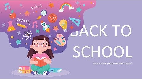 Free Back to School Powerpoint Template & Google Slides Theme by GreatPPT.com