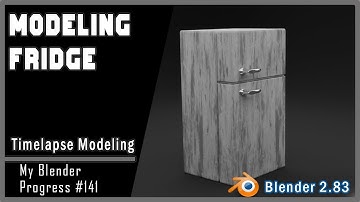 Modeling Fridge l My Blender Progress #141