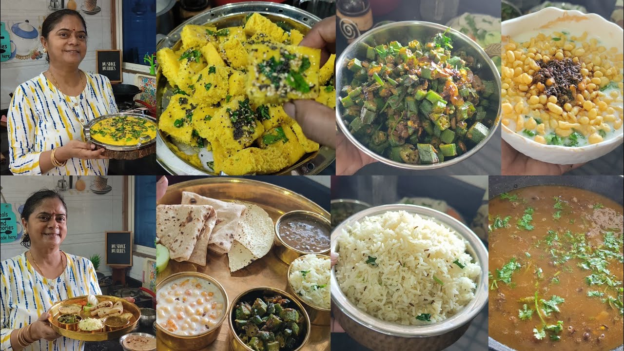 Шубхи собирается + обед и ужин🍱 акха масур🌺 бхинди сабджи🌺 бунди райта🌺 рис с тмином🌺 дхокла быст...