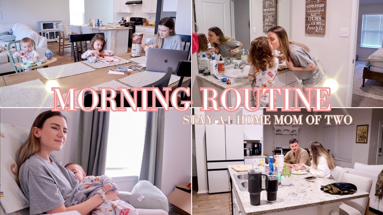 MORNING ROUTINE WITH TWO KIDS AS A STAY AT HOME MOM 2023