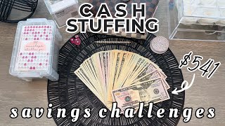CASH STUFFING $541 | 100 ENVELOPE SAVINGS CHALLENGE | SAVINGS CHALLENGES | CASH ENVELOPES