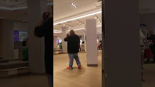 Officer kicks Lady out of XFINITY store Houston