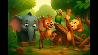 Budhi Aurat Aur Bandar Ki Madad Hindi Kahani Cartoon Video