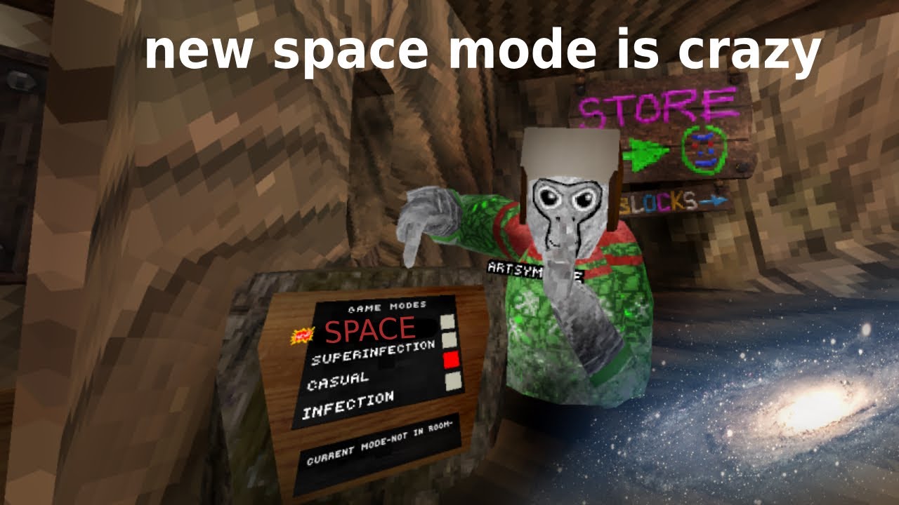 Gorilla tag added a space game mode